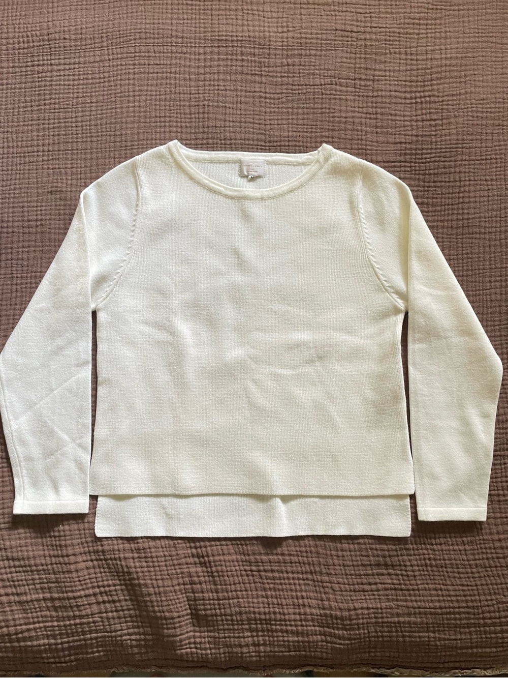 NWOT Off-white Layered Hem Sweater